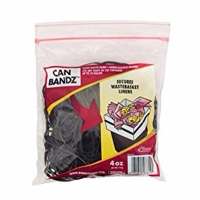 1-Pack 3 Pieces Details about   Garbage Bandz Reusable Elastic Rubber Bands For Trash Cans 