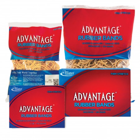 Advantage Poly Bag Of 175 by Alliance Rubber #32 3 x 1/8 Rubber Bands In 1/4 Lb Alliance R TM 