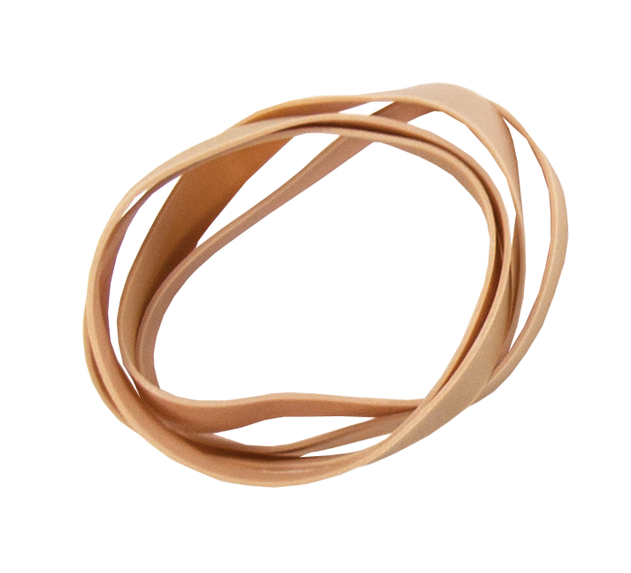 54 Rubber Band Measurements: Assorted Sizes Rubber Bands Approximately 300 Rubber Bands Per Bag 1/4 Pound Bag Assorted Size Rubber Bands 