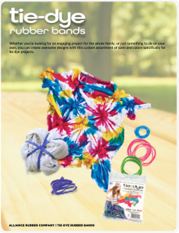 tie dye rubber bands