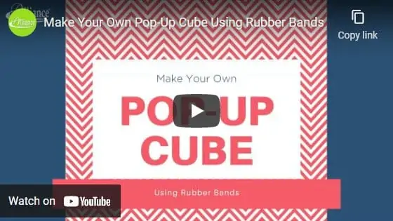 Diy pop-up cube