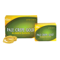 Pale Crepe Gold Rubber Bands