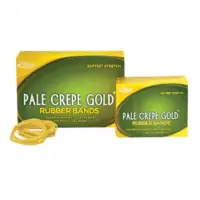 Pale Crepe Gold Rubber Bands