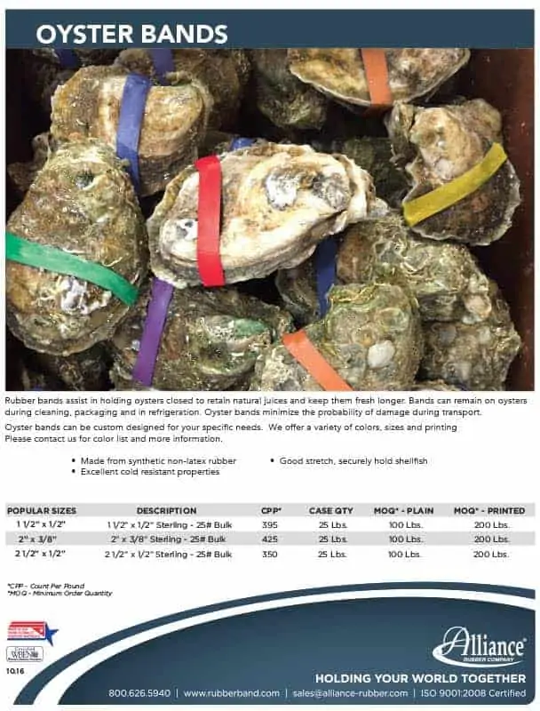 Clam and oyster bands